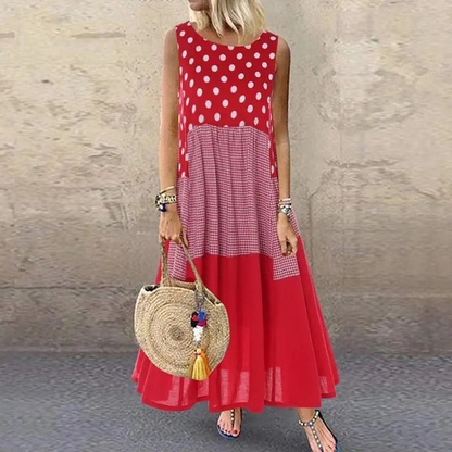 Women's Bohemian Ruffle Sundress  ZANZEA Summer Sleeveless Floral Printed Maxi Long Dress Casual Loose Party Tanks Vestido