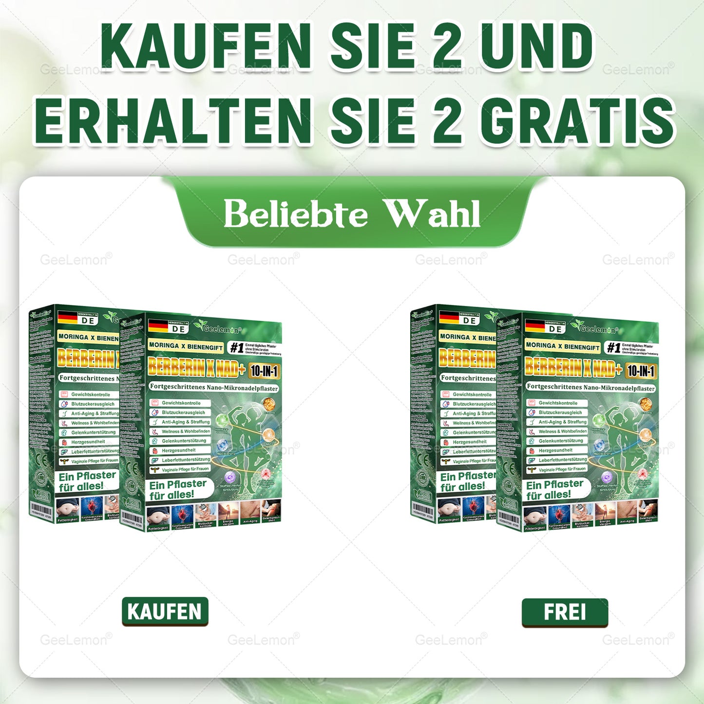 Offizieller deutscher Shop 🇩🇪 | Geelemon® Advanced Nano System einmal täglich pflege